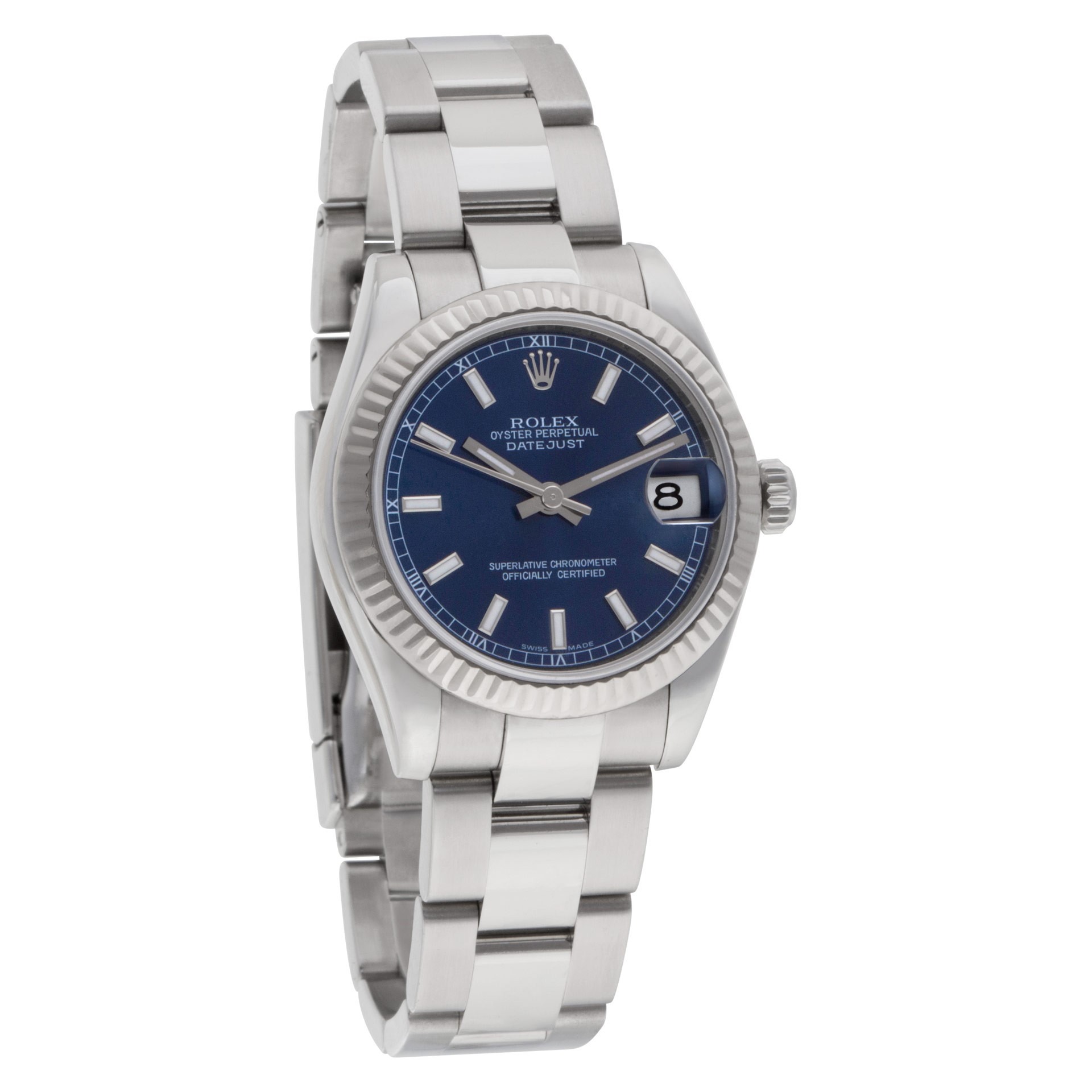 Rolex Datejust 178274 Montre unisexe en acier à cadran bleu 31 mm – Image 3