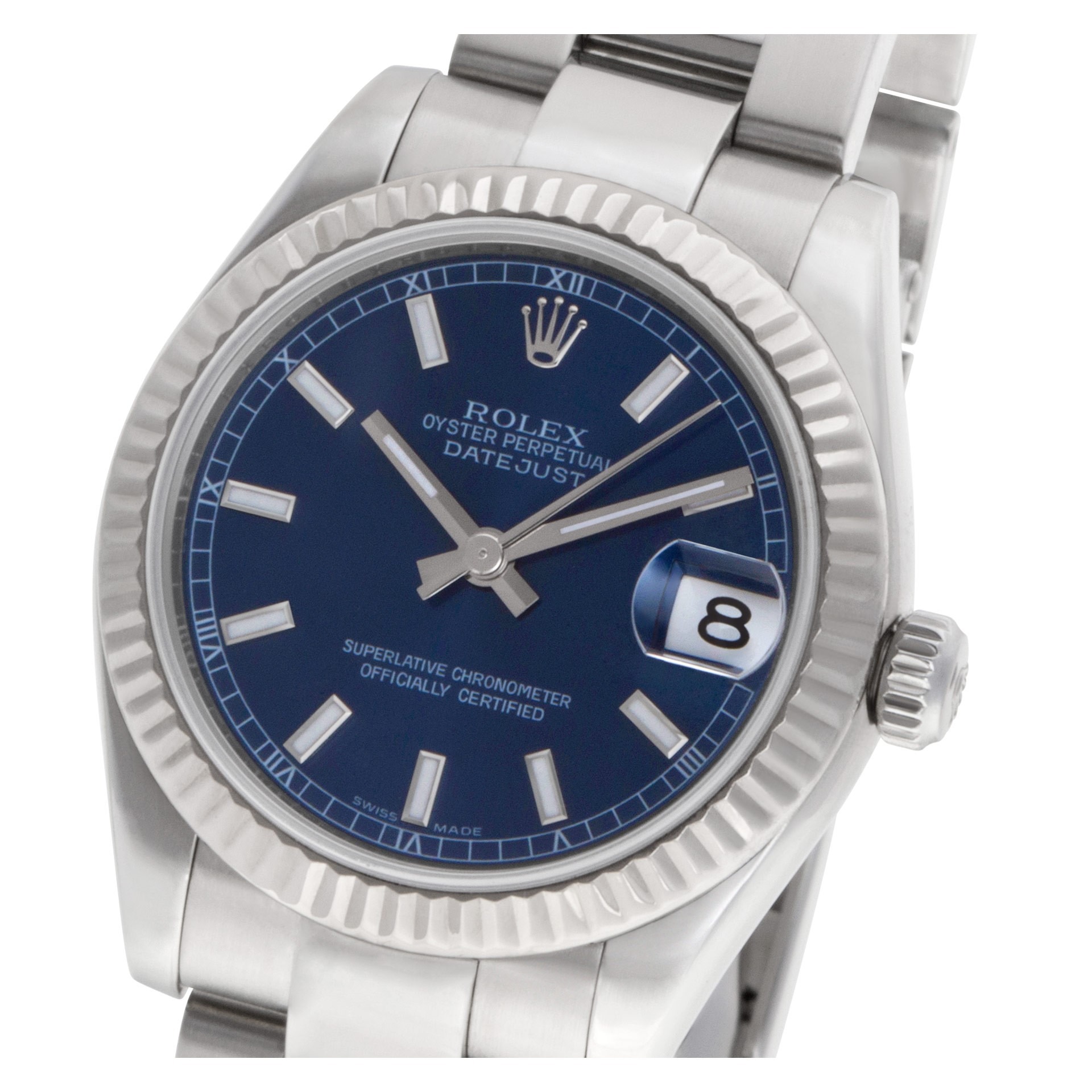 Rolex Datejust 178274 Montre unisexe en acier à cadran bleu 31 mm – Image 6