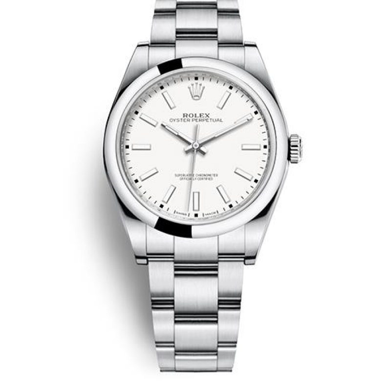 Rolex Oyster Perpetual 114300 39mm Blanc Ms Montre