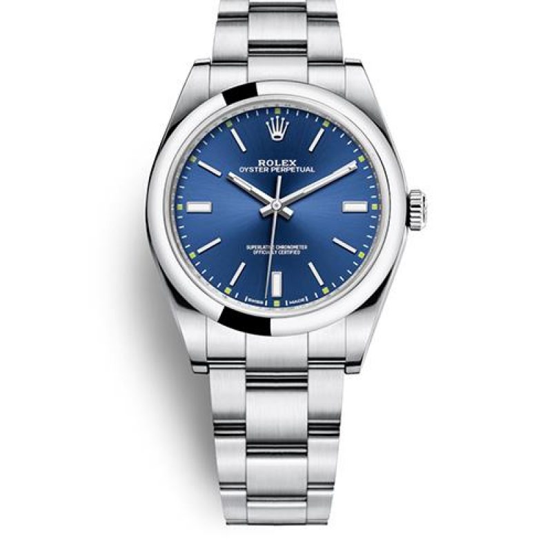 Rolex Oyster Perpetual 114300 39mm Bleu Montre Ms