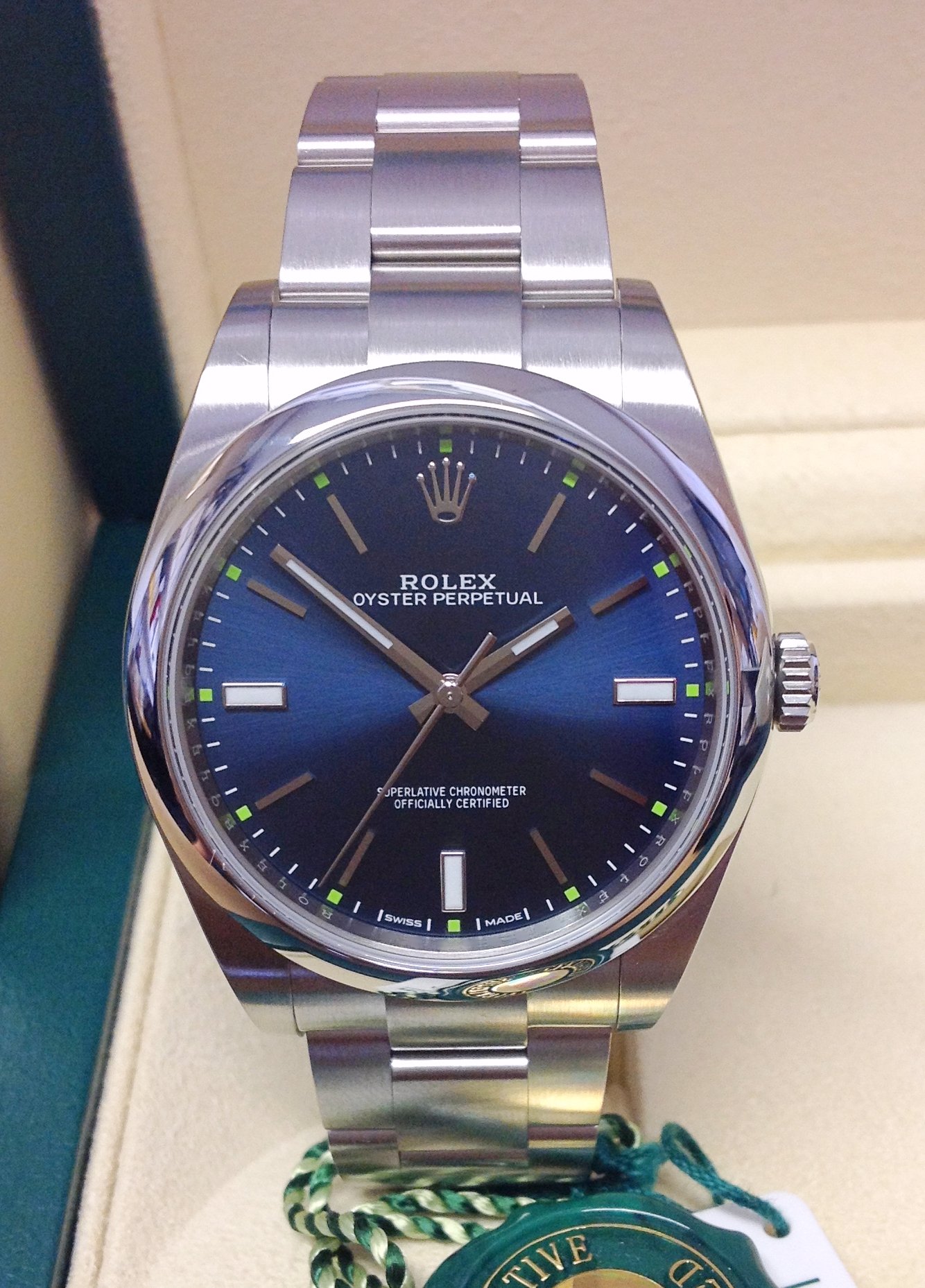 Rolex Oyster Perpetual 114300 39mm Bleu Montre Ms – Image 2