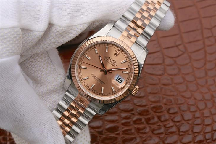Rolex Datejust 116231 36mm Or Rose Ms Montre – Image 3