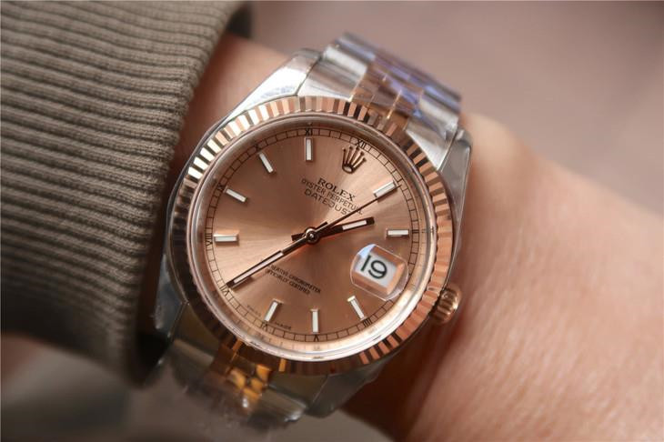 Rolex Datejust 116231 36mm Or Rose Ms Montre – Image 8