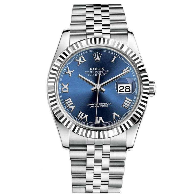 Rolex Datejust 116234 36mm Bleu Ms Montre