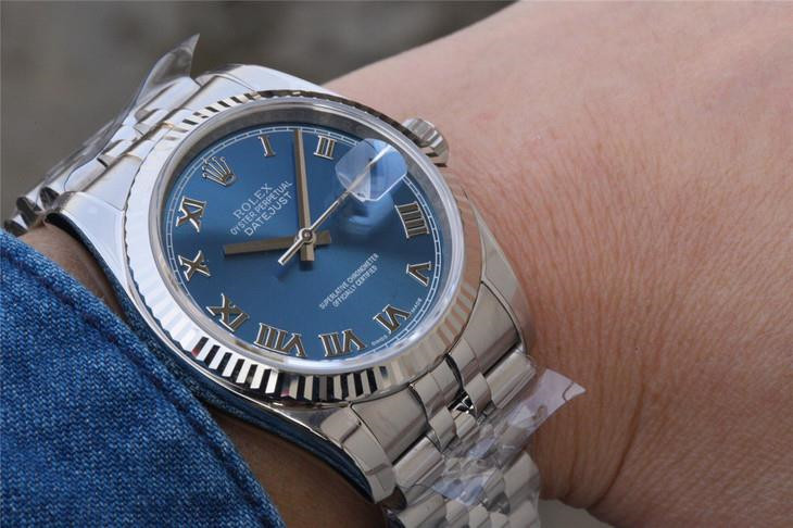 Rolex Datejust 116234 36mm Bleu Ms Montre – Image 7