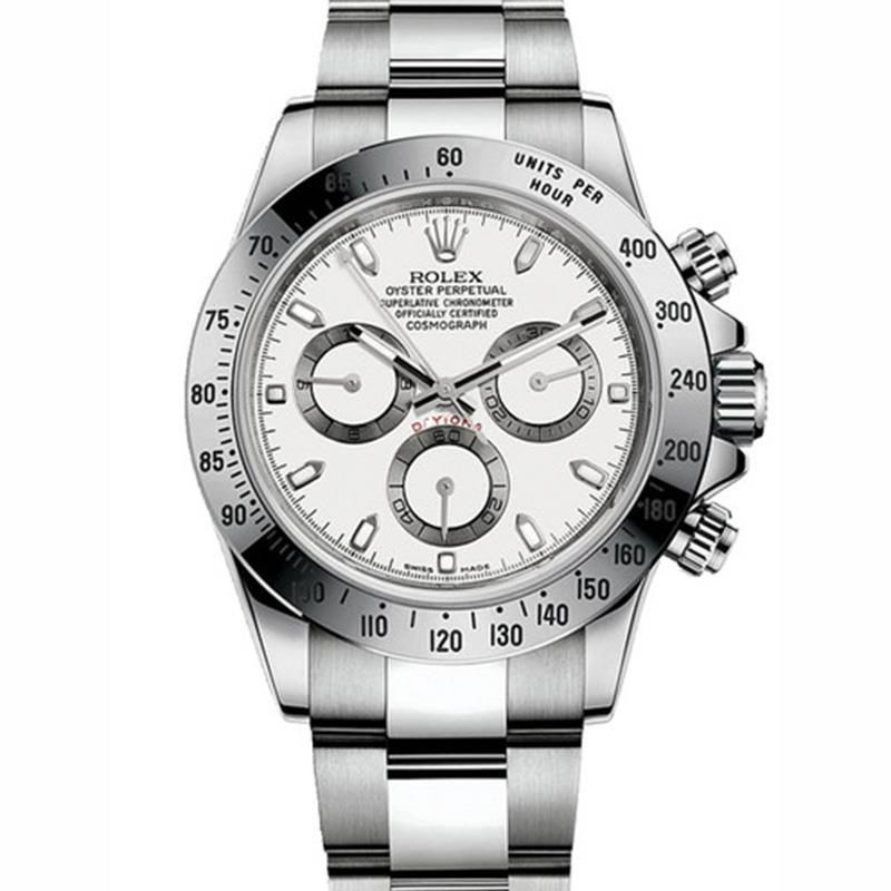 Rolex Daytona 116520 40mm Blanc Montre Homme