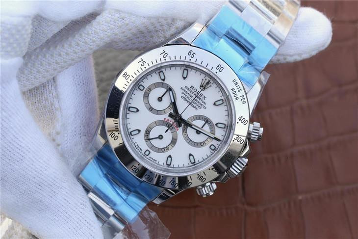 Rolex Daytona 116520 40mm Blanc Montre Homme – Image 4