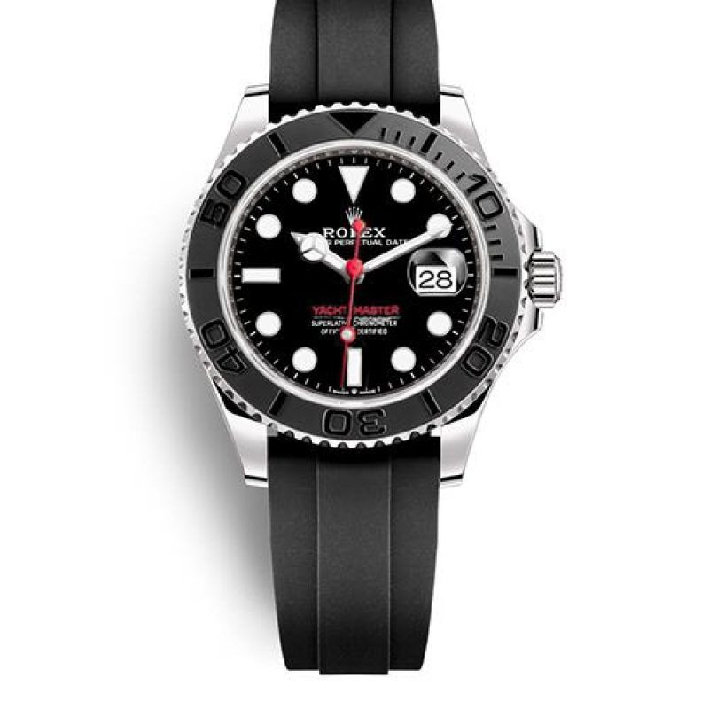 Rolex Yacht-Master 116655 40mm Black Plate Red Letter Montre Homme