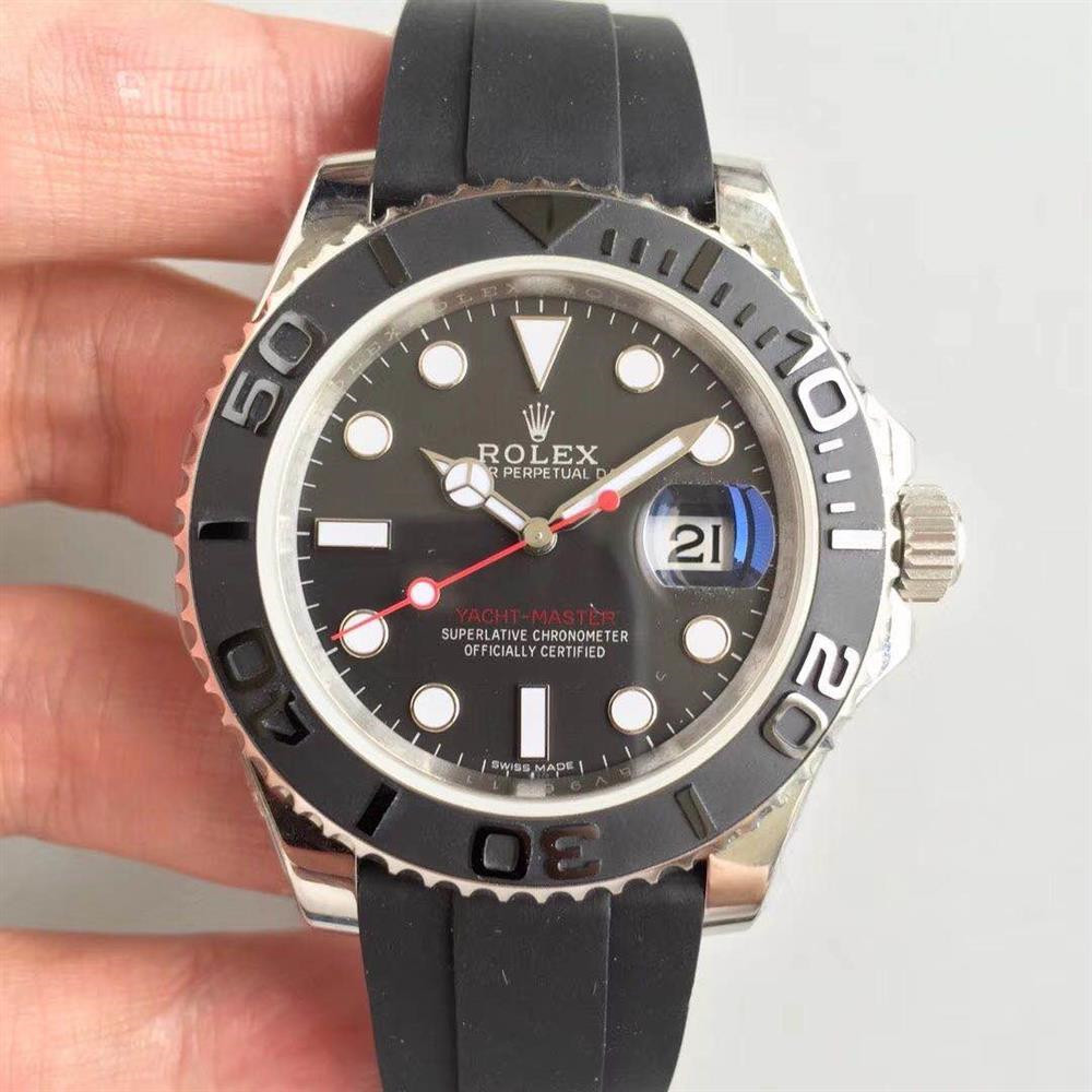 Rolex Yacht-Master 116655 40mm Black Plate Red Letter Montre Homme – Image 2