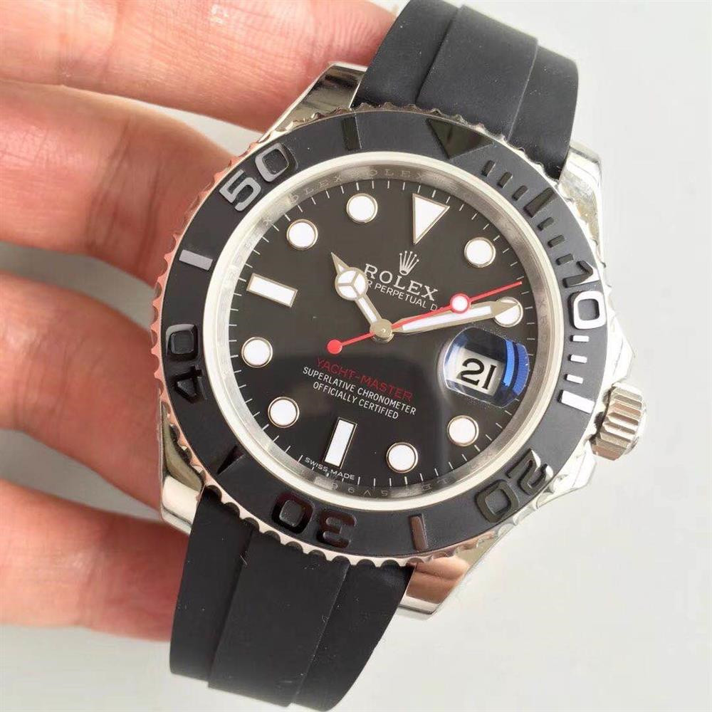 Rolex Yacht-Master 116655 40mm Black Plate Red Letter Montre Homme – Image 3