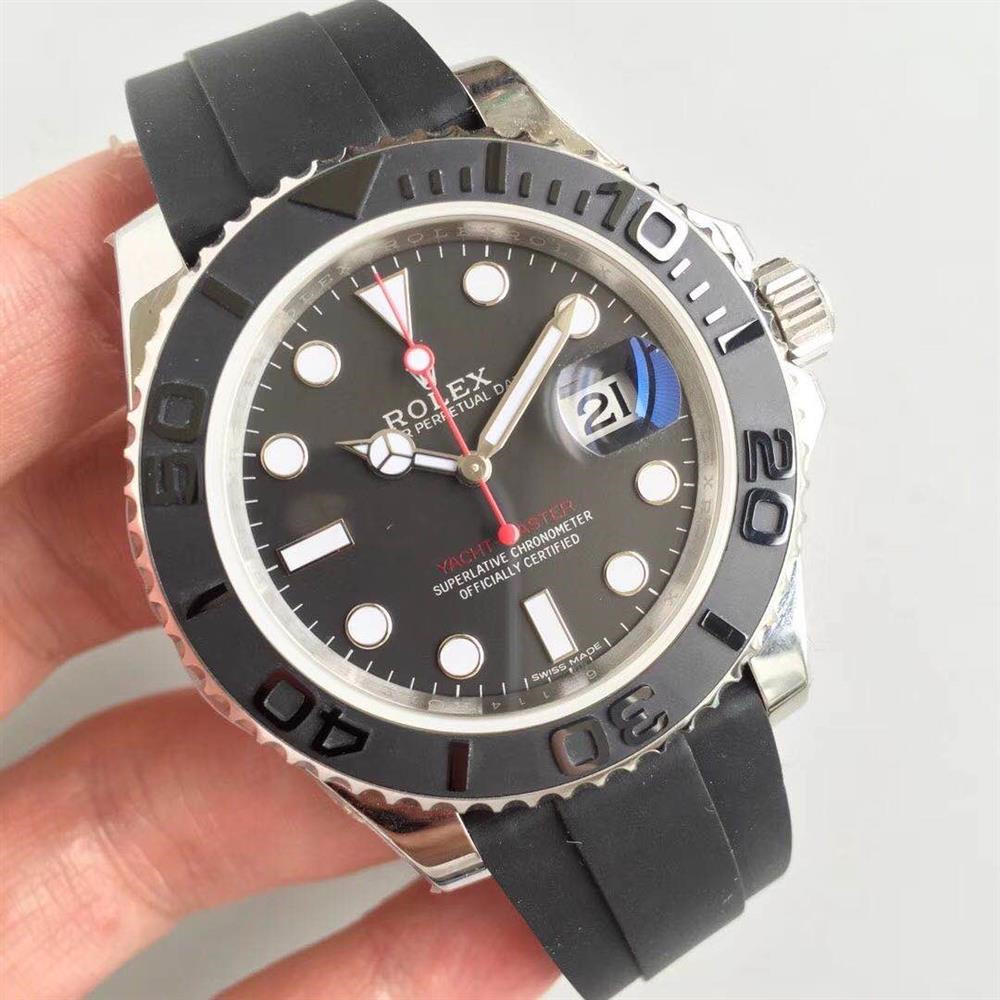 Rolex Yacht-Master 116655 40mm Black Plate Red Letter Montre Homme – Image 4