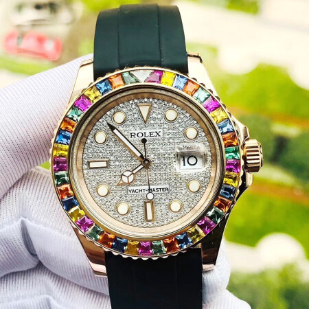 Rolex Yacht-Master 116655 40mm Diamond Face Montre Homme – Image 2