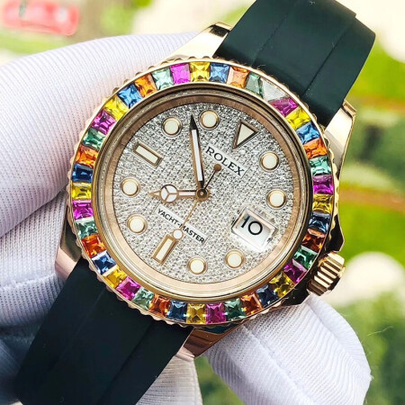 Rolex Yacht-Master 116655 40mm Diamond Face Montre Homme – Image 3