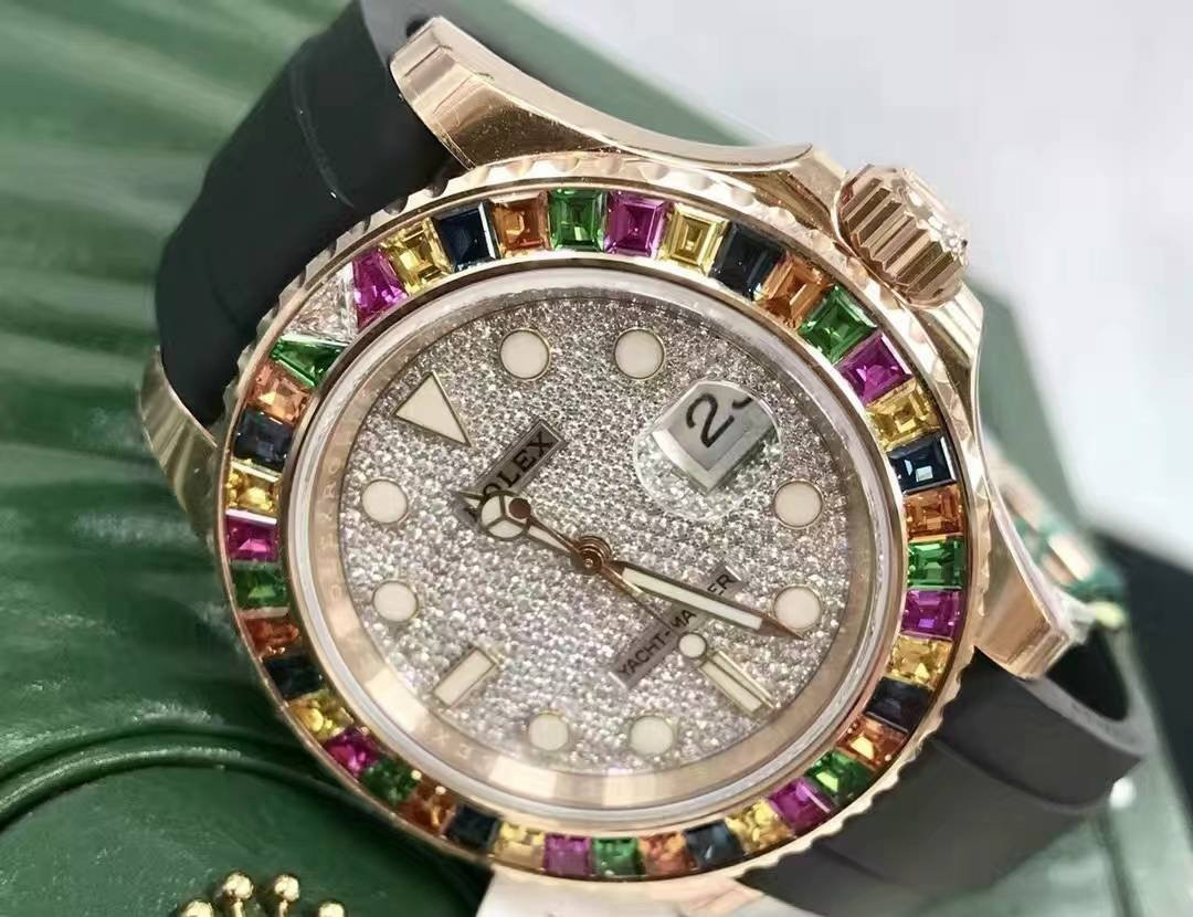 Rolex Yacht-Master 116655 40mm Diamond Face Montre Homme – Image 6