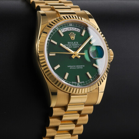 Rolex Day-Date 118238 36 mm Vert Montre Homme – Image 3