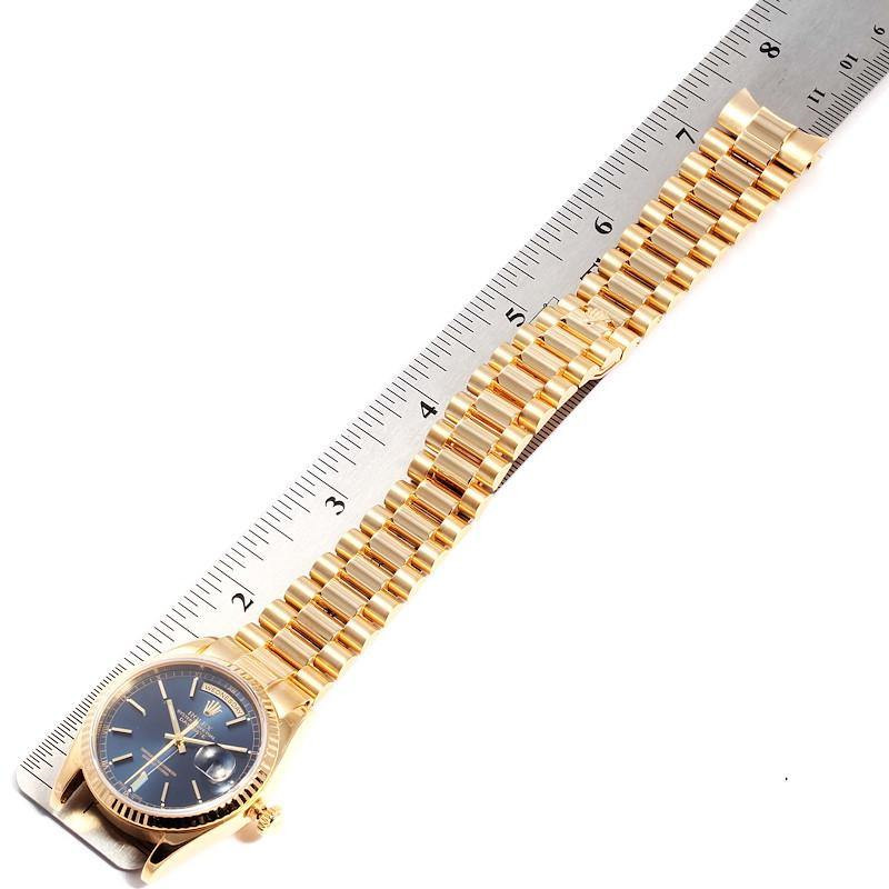 Rolex Day-Date 118238 36 mm Bleu Montre Homme – Image 7