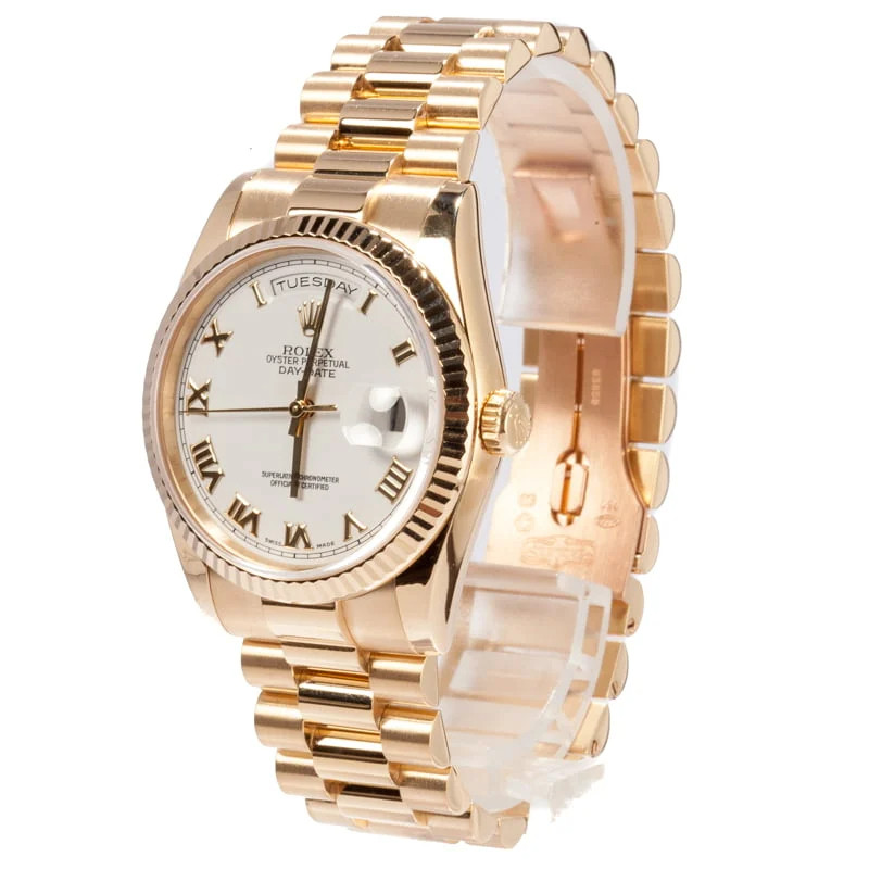Rolex Day-Date 118238.6 36 mm Blanc Montre Homme – Image 2