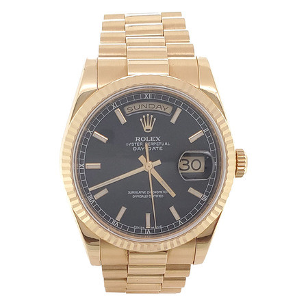 Rolex Day-Date 118238.9 36 mm Noir Montre Homme – Image 2