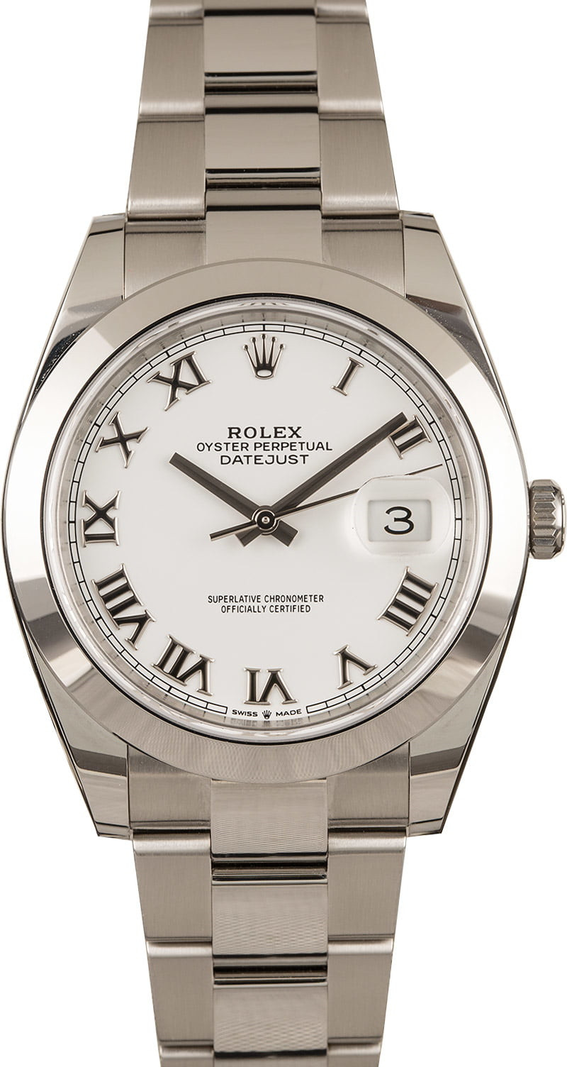 Rolex Datejust 126300 41mm Blanc Montre Unisexe – Image 2
