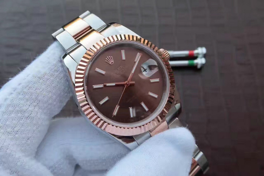 Rolex Datejust 126331.1 41mm Marron Montre Homme – Image 3