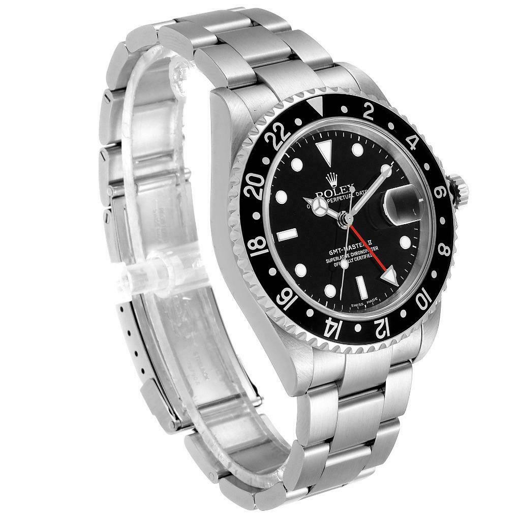 Montre Homme Rolex GMT-Master 16710.3 40mm Noir – Image 2