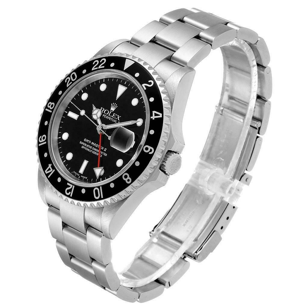 Montre Homme Rolex GMT-Master 16710.3 40mm Noir – Image 3