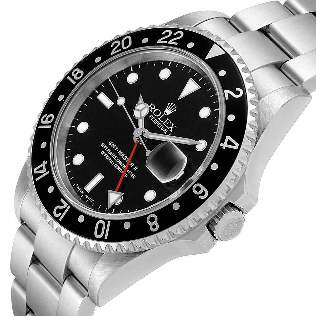 Montre Homme Rolex GMT-Master 16710.3 40mm Noir – Image 4
