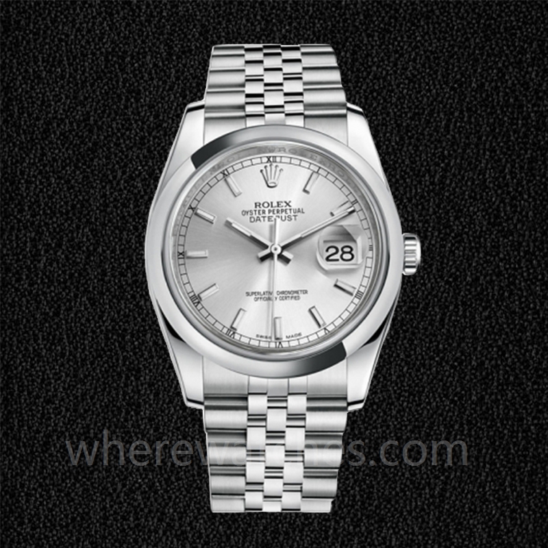 Rolex Datejust 116200SSJ Pour des hommes 36mm Cadran Argent Automatique – Image 2