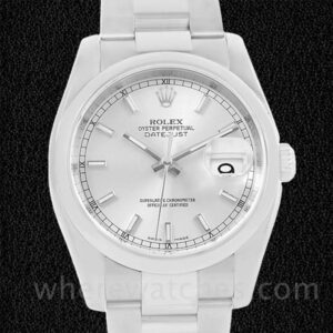 Rolex Datejust 116200SSO Pour des hommes Cadran fleuri argenté Argenté