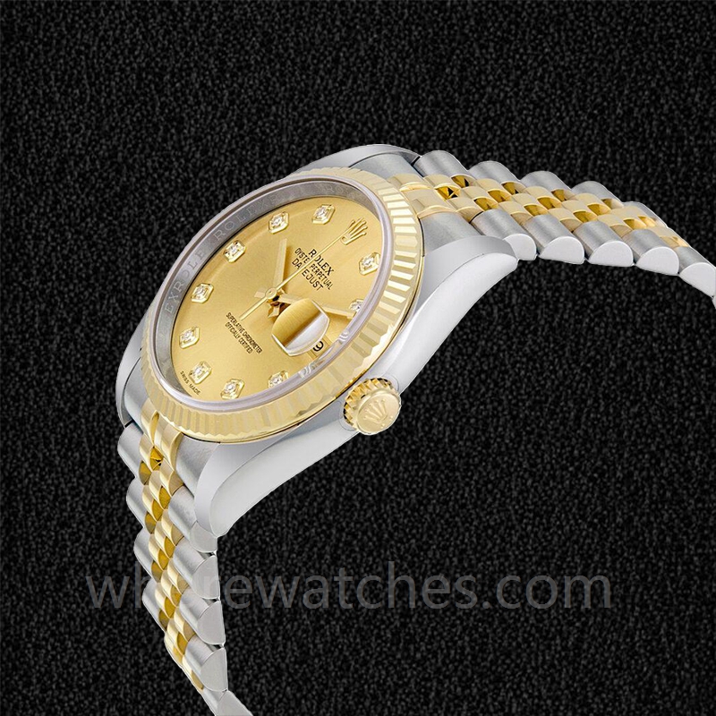 Rolex Datejust 116233-CDJ Pour des hommes 36mm Cadran Champagne Bracelet – Image 3