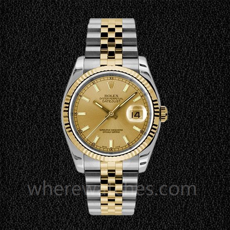 Rolex Datejust 116233-CSJ Pour des hommes 36mm Cadran Champagne Bracelet – Image 2