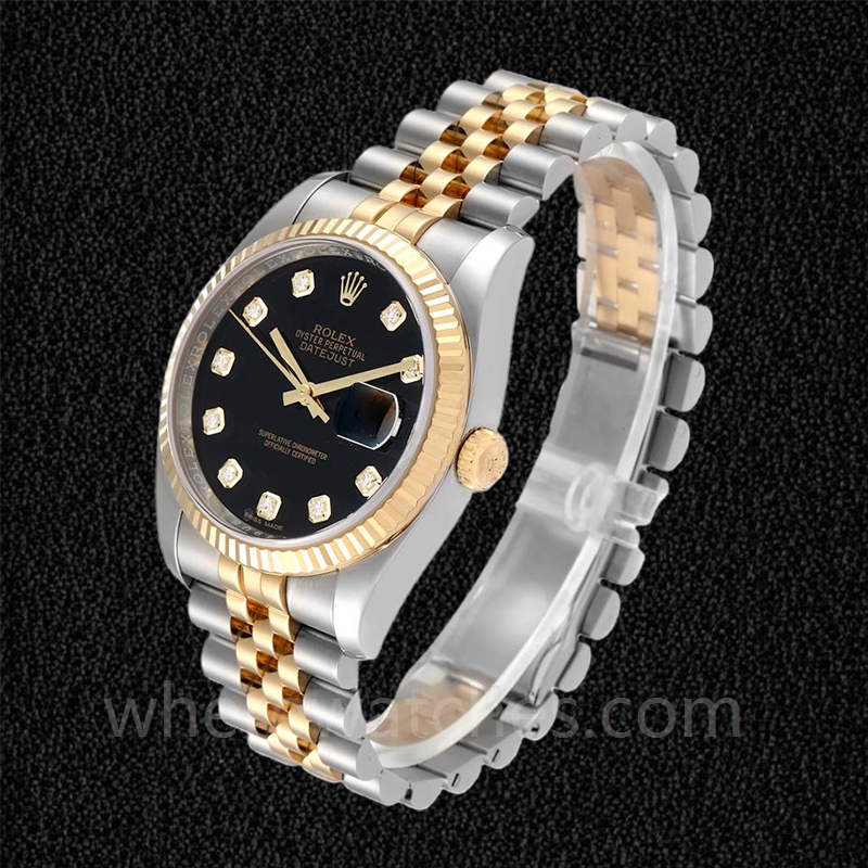 Rolex Datejust 116233BKDJ Pour des hommes Argenté Bracelet – Image 3