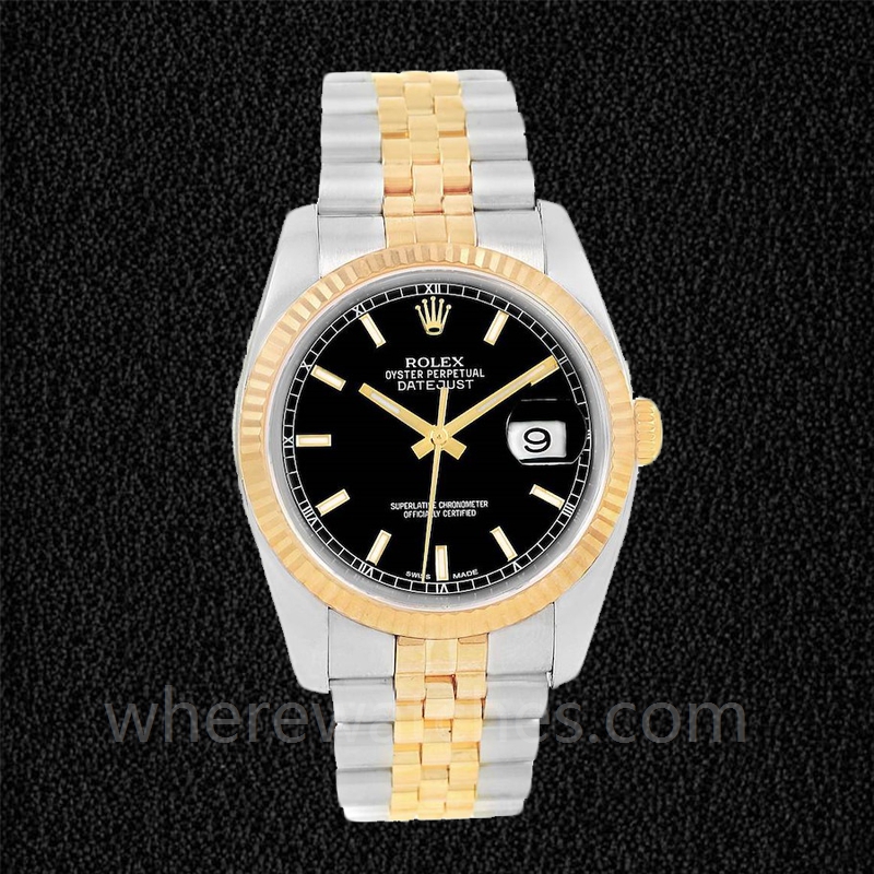 Rolex Datejust 116233BKSJ Pour des hommes Bracelet Automatique – Image 2