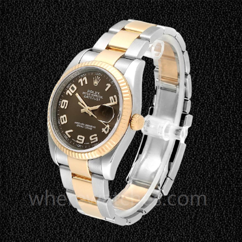 Rolex Datejust 116233BRAO Pour des hommes Automatique Oysterlock Cadran Marron – Image 3