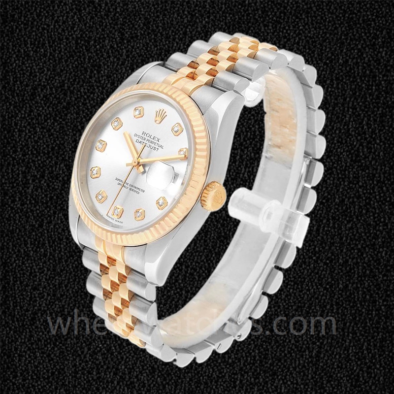 Rolex Datejust Pour des hommes 116233SDJ Bracelet 36mm Argenté – Image 3