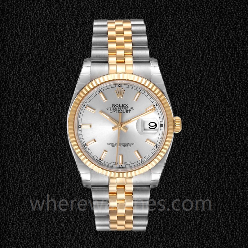 Rolex Datejust 116233SSJ Pour des hommes Cadran Noir Automatique – Image 2