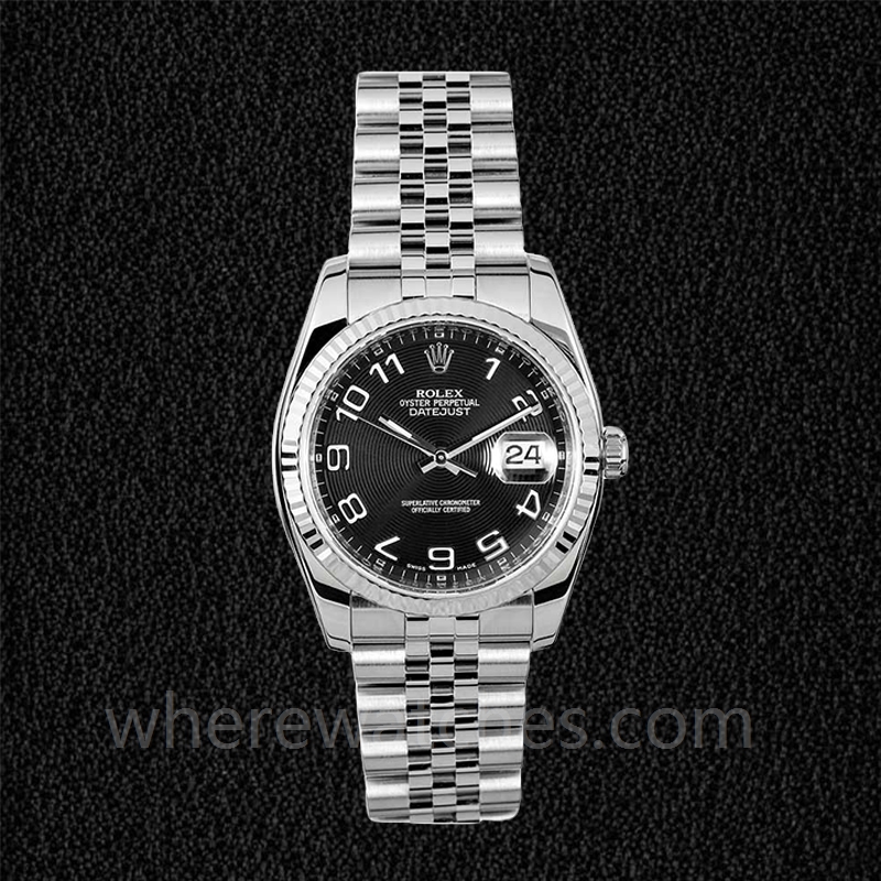 Rolex Datejust 116234BKCAJ Pour des hommes Automatique 36mm Argenté – Image 2