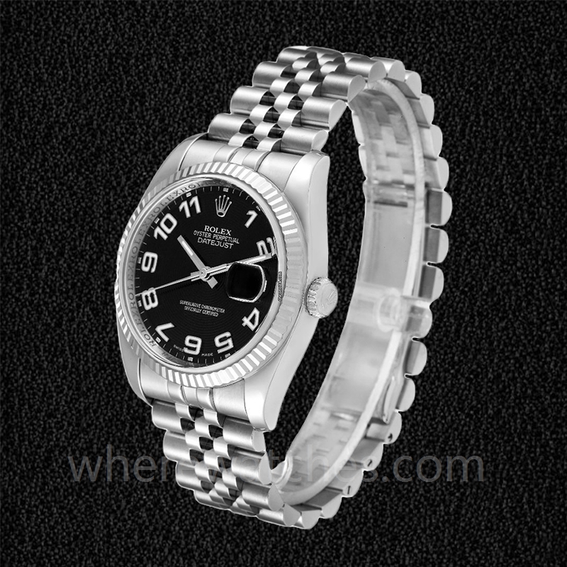 Rolex Datejust 116234BKCAJ Pour des hommes Automatique 36mm Argenté – Image 3