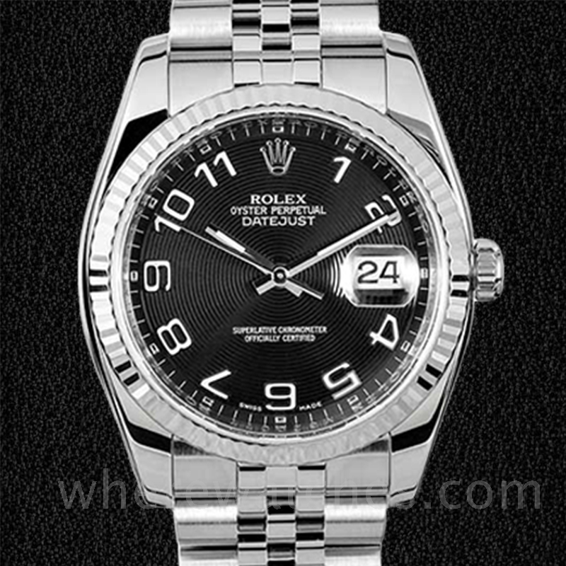 Rolex Datejust 116234BKCAJ Pour des hommes Automatique 36mm Argenté