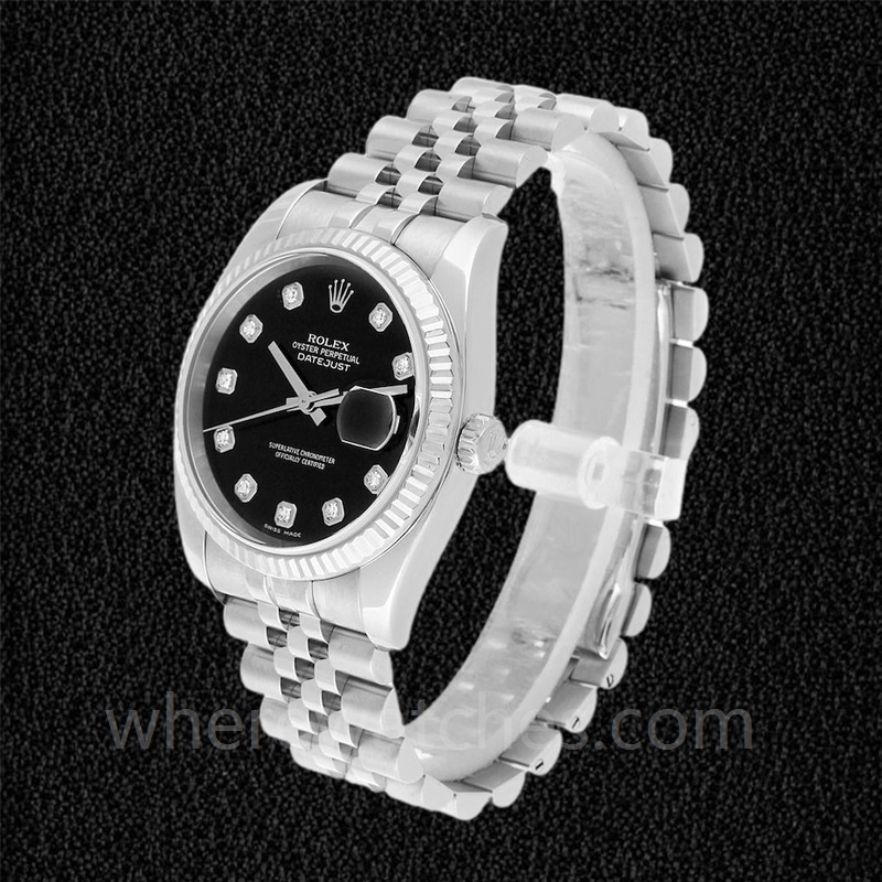 Rolex Datejust Pour des hommes 116234BKDJ Bracelet Automatique – Image 3