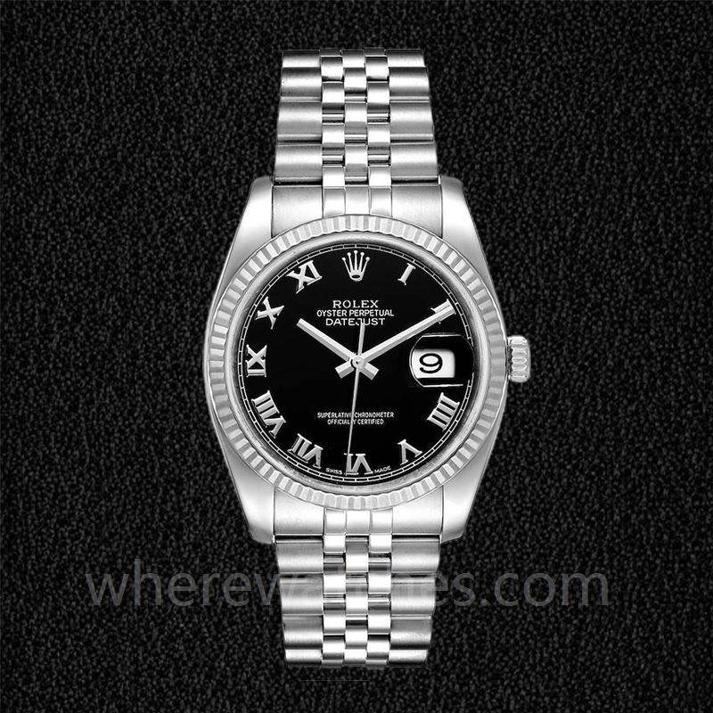 Rolex Datejust 116234BKRJ Pour des hommes Cadran Noir 36mm Bracelet – Image 2
