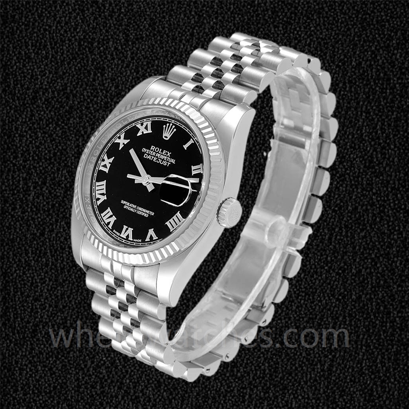Rolex Datejust 116234BKRJ Pour des hommes Cadran Noir 36mm Bracelet – Image 3