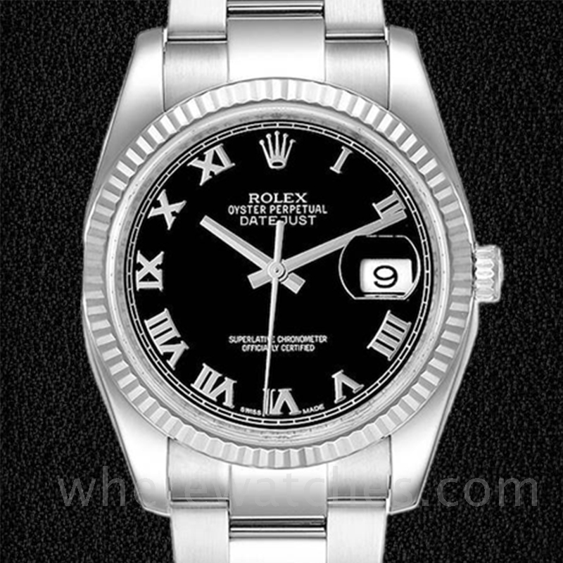 Rolex Datejust 116234BKRO Pour des hommes Automatique 36mm