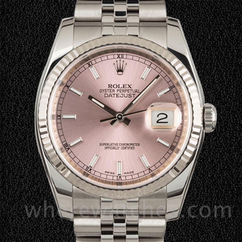 Rolex Datejust Pour des hommes 116234PSJ Argenté Bracelet
