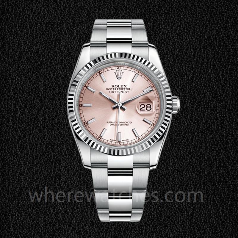 Rolex Datejust 116234-0120 Pour des hommes Oysterlock Automatique Cadran rose – Image 2