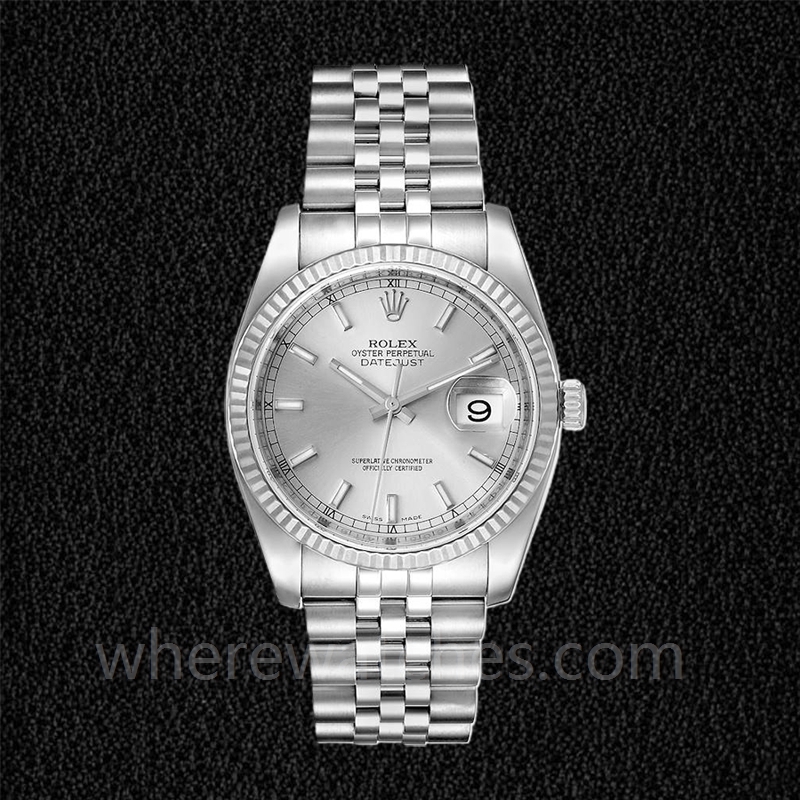 Rolex Datejust Pour des hommes 116234SSJ Cadran Argent Bracelet – Image 2