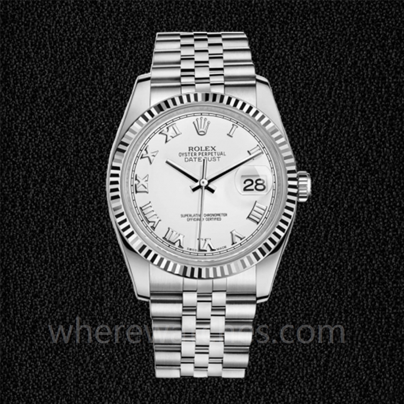 Rolex Datejust 116234WRJ Pour des hommes Cadran Blanc Automatique – Image 2
