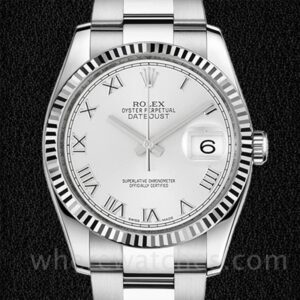 Rolex Datejust 116234WRO Pour des hommes Argenté Oysterlock