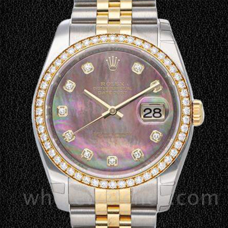 Rolex Datejust Pour des hommes 116243BKMDJ Nacre Argenté 36mm