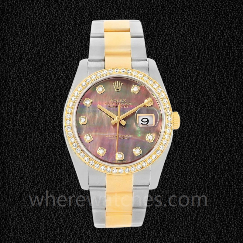 Rolex Datejust Pour des hommes 116243BKMDO Nacre Argenté – Image 2